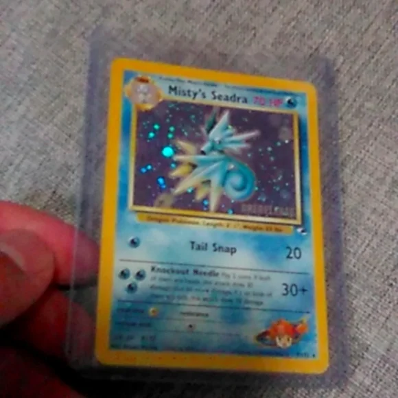Pokemon | Toys | Holographic Mistys Seadra Pokmon Card | Poshmark